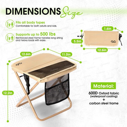 2-in-1 Portable Camping Table & Chair
