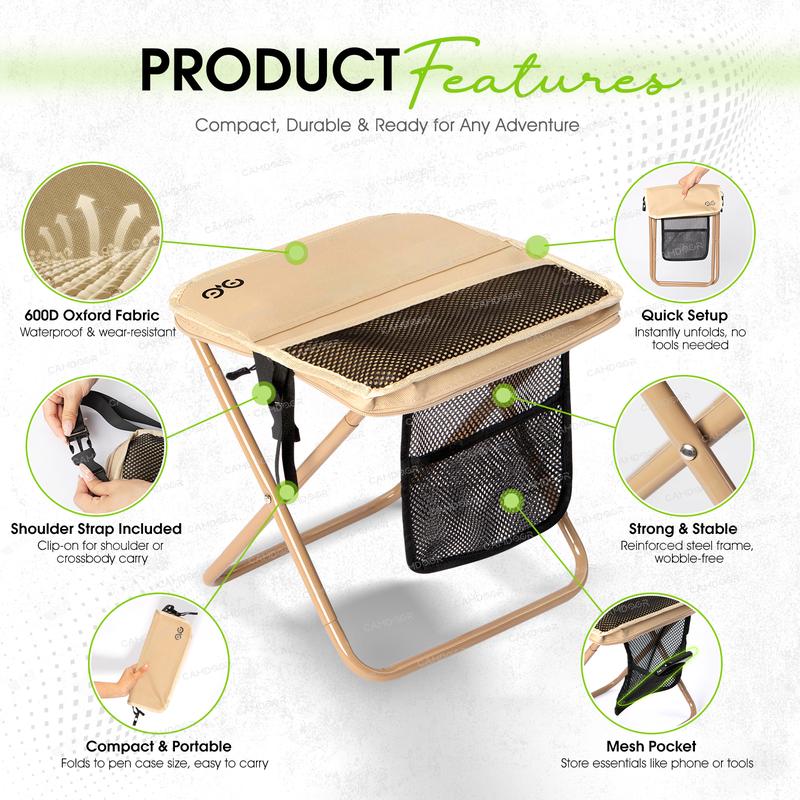 2-in-1 Portable Camping Table & Chair